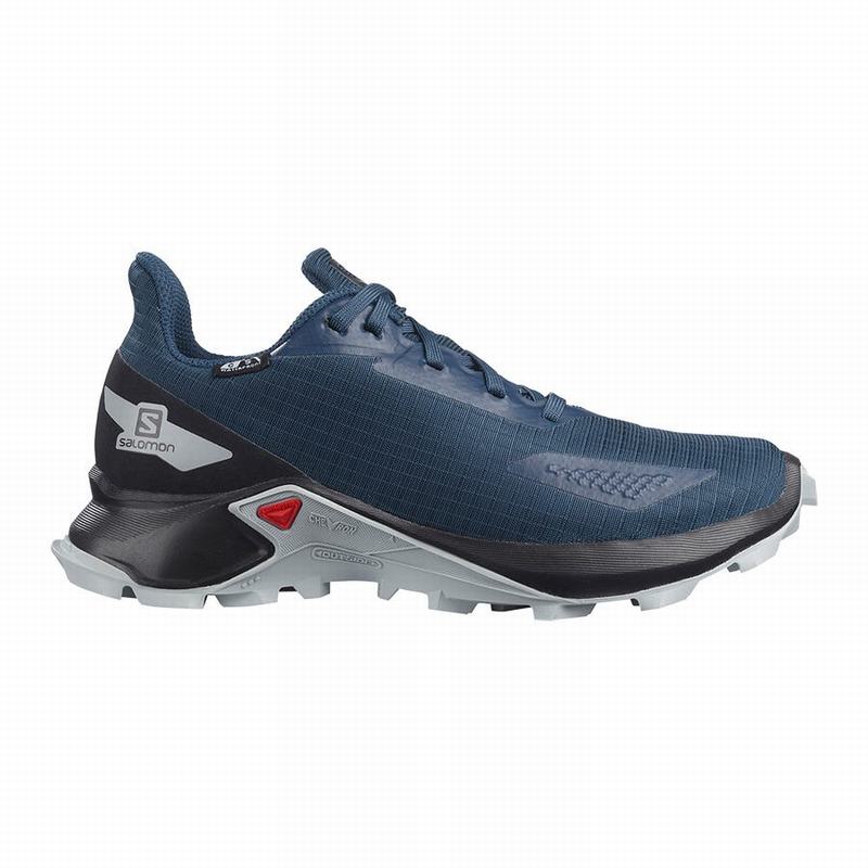 Chaussures De Trail Running Salomon Enfant Bleu Marine / Noir - Salomon ALPHACROSS BLAST CLIMASALOMO